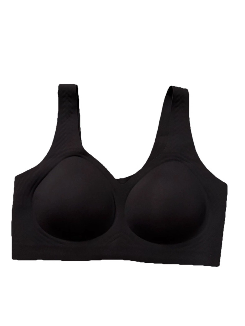 SheCurve She Curve Jelly Bra Large Black Wireless Seamless Pullover